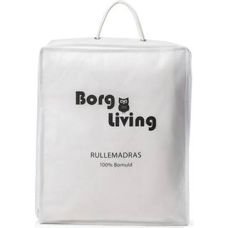 Rullemadras - 160x200 cm - Kogeægte - Borg Living fyldig madrasbeskytter i 100% Oeko-tex bomuld