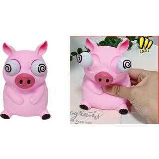 Popping Out Eyes Squeeze - Squeeze legetøj - Fidget - Pig