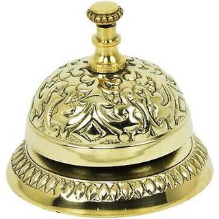 Solid messing victoriansk stil service desk bell