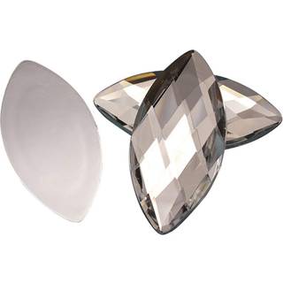 Kraftgenius Allstarco 62x30mm Crystal Clear H102 Stor flad bag Navette Akryl Rhinestones Store cosplay Gems Marquise Embelishments DIY Håndværk -