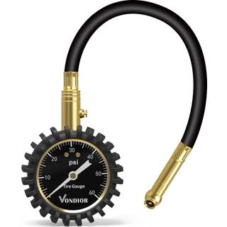 Vondior d?ktrykm?ler med r?r (0-60 psi) lufttrykm?ler certificeret Ansi n?jagtigt med store let at l?se gl?det d?ktrykm?ler til bilbiler cykeld?k