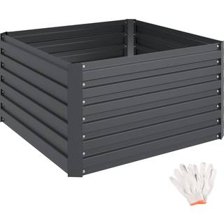 Højbed Blomma, 540l, galvaniseret, 100x100x56cm - anthrazit