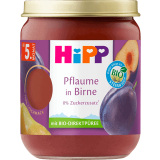 HiPP Økologisk blomme og pære 105.94 DKK/1 kg (6 x 160.0g)