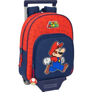 Super Mario Small Trolley Kuffert 10L Trick, Mørkeblå/Rød