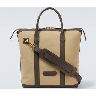 Tom Ford Buckley East West canvas tote bag - beige - One Size