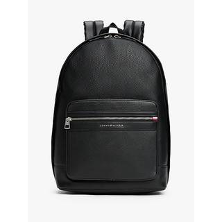 Pebble Grain Metal Logo Backpack
