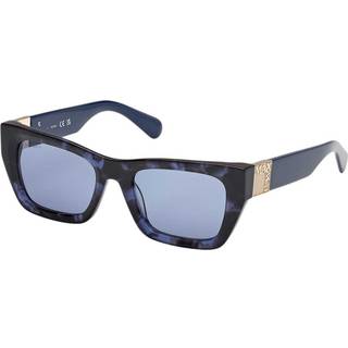 MAX&Co Kvinde MO0124 55V Solbriller Acetat Havana Blå Cat Eye Normal