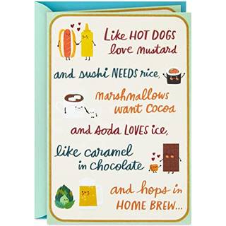 Hallmark -jubilæumskort til mand kone kæreste (gå sammen)