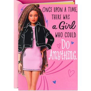 Hallmark Barbie fødselsdagskort til piger (stærk ubegrænset fabelagtig)
