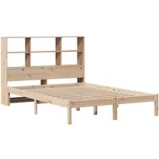 Seng Med Reol Uden Madras Massivt Fyrretræ - Naturfarvet / 160 x 200 cm