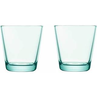 Iittala Kartio 21 Cl 2-pak Water Green - Drikkeglas Glas Vandgrøn - 1008631