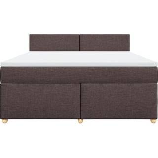 Kontinentalseng Med Madras Stof Mørkegrå - Med ensartet mønster / 180 x 200 cm