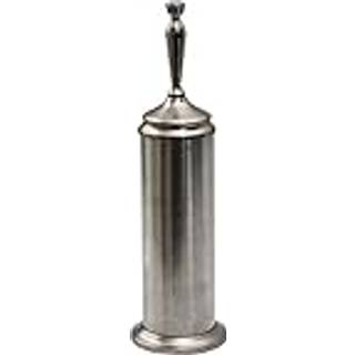 Splash Home Adora Rustfrit st?l toiletb?rste med Holder Bowl Scrubber med holdbar reng?ringsb?rste skjult b?rste med st?nk beskyttende diskdesign