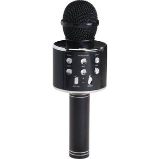 Trådløs karaoke mikrofon med bluetooth højttaler - Sort
