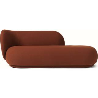 Rico Divan Left - Tonus - Red Brown