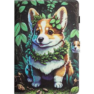 Amazon Kindle 11th Generation (2022) Læder Flip Cover m. Ståfunktion & Kortholder - Corgi