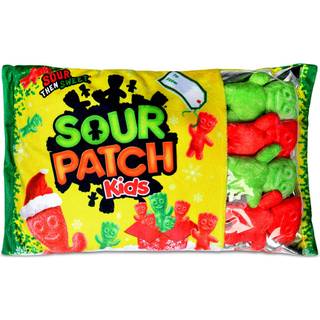 IsCream Sour Patch Kids Christmas Package 18 """" X 12 """" Pillow Set med Mini SPK Candy Pillows