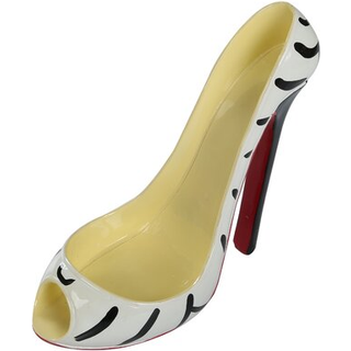 Sjove hjem 8 """" X 7 """" H High Heel Wine Bottle Holder - Stilfuld samtale Starter Wine Rack (Zebra)