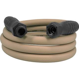 Farver Swivelgrip Garden Slange 5/8 """" X 10 '3/4 """" - 11 1/2 Ght Fittings Brown Mulch