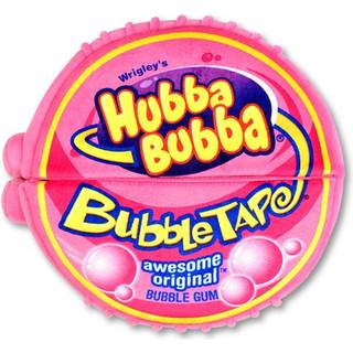 IsCream Hubba Bubba Bubble Gum Tape Package 11 """" x 11,5 """" Kudde med bubbelgummi stripkuddar