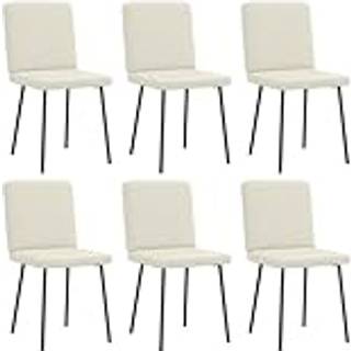 Spisebordsstole Velour - 6 / Creme