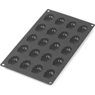Lékué Lékué madeleineform mini silikone 20 stk Sort