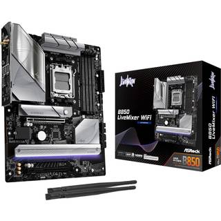 ASRock B850 LiveMixer WiFi Bundkort - AMD B850 - AMD AM5 socket - DDR5 RAM - ATX