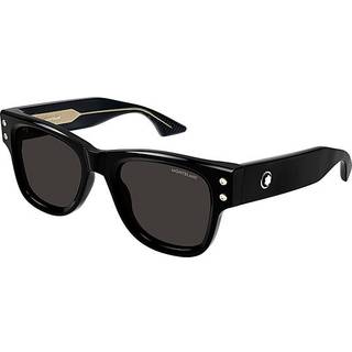 Montblanc Mand MB0381S 001 Solbriller Acetat Sort Grå Firkantet