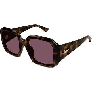 Chloé CH0300S Asian Fit 002 54 Solbriller Kvinder Tortoiseshell - Dark Tortoise - 54mm