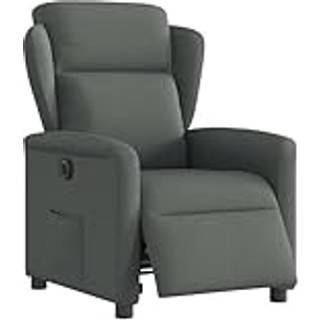 Massagestol Stof Mørkegrå - Nej / Eldrevet tilbagelæningsfunktion