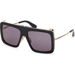 Max Mara Kvinde MM0119 JEAN 01A Solbriller Acetat Sort Røg Firkantet Normal