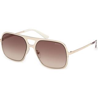Emilio Pucci Kvinde EP0238 32F Solbriller Metal Guld Brun Firkantet Normal