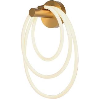 37W LED Væglampe - Ø35xB18xH50cm, 3000K, Guld Hus - Kulør : Varm