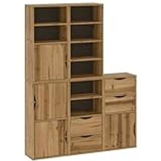 sidekabinetter 5 stk ODDA 40x24x79 cm massivt fyrretræ