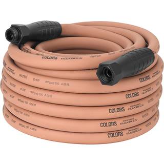 Farver Swivelgrip Garden Slang 5/8 """" X 75 '3/4 """" - 11 1/2 Ght Fittings Red Clay