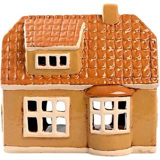 Det Gamle Apotek, Keramik hus, gul, 13 cm | Nr.1236