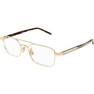 SAINT LAURENT Mand SL 780 002 Optiske stel Metal Guld Transparent Firkantet