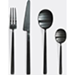 101 Copenhagen Cutlery - 'Kogei' cutlery set, black in BLACK Brushed Steel