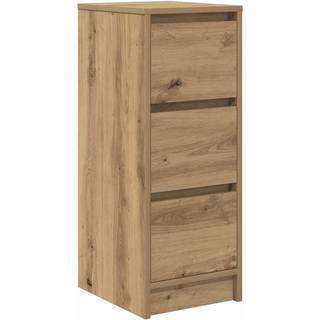 skænk 29,5x34x76 cm konstrueret træ kunsteg