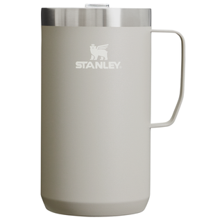 Stanley Stay Hot Camp Mug - Holdbar 18/8 Rustfrit st?l Isoleret krus - Splashfri Tritan Drink -Thru Lid - 24 Oz - Ash 2.0