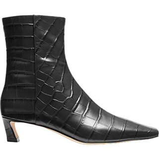 MK Cosmo Crocodile Embossed Leather Boot - Black - Michael Kors - EU 41