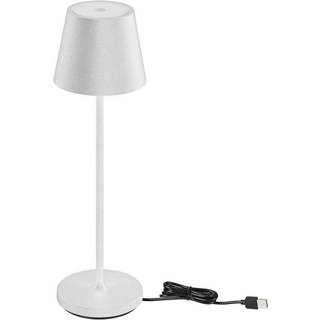 1,5W LED bordlampe - Touch dæmpbar, 3000K, IP54, sandhvid, hus - Dæmpbar : Dæmper indbygget, Kulør : Varm