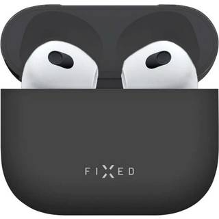 Fixed Apple Airpods 4 silikoneetui - sort (På lager i varehus)