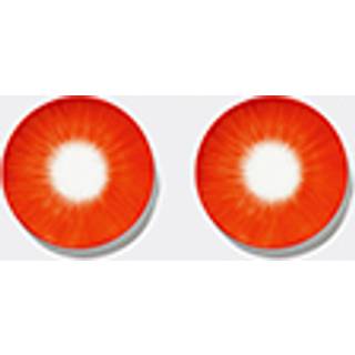 Serax Tableware - 'Dé' dessert plate, variation 5, set of two, white and red in white porcelain