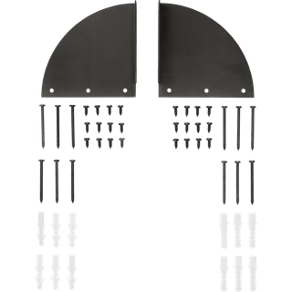 Sector Desk Brackets - Large - Black Brass