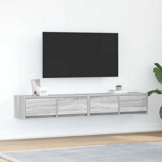 Tv-Borde 60X31X25,5 Cm Konstrueret Træ - 2 / Grå sonoma-eg / 80 x 31 x 25.5 cm