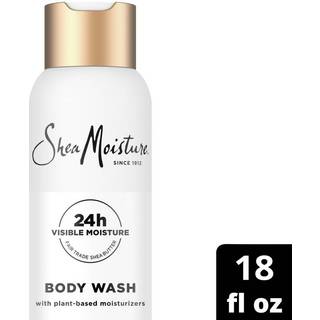 Sheamoisture Virgin Coconut Oil Body Wash n?rer og p?fyld huden daglig fugtgivende kropsvask til 24 timer synlig fugt til sund gl?dende hud 18 oz