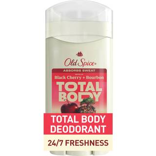 Old Spice Whole Body Deodorant til Mnd Total Body Deodorant Black Cherry + Bourbon Duft Aluminiumsfri Deodorant Stick for 24/7 Friskhed // Derma