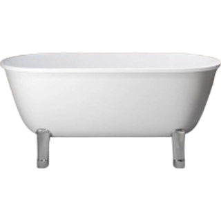 Rønne fritstående badekar, højglans hvid - 160 x 70 cm