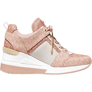 MK Georgie Color-Block Logo and Leather Trainer - Natural - Michael Kors - EU 38